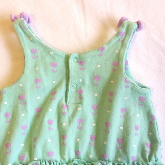 koala baby pastel mint tulip print bubble romper playsuit 6-9 months baby girl - Picture 7 of 7